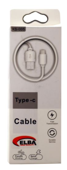 Elba EC-24 Bağlantı Kablosu Type-c 1,5mt Beyaz resmi