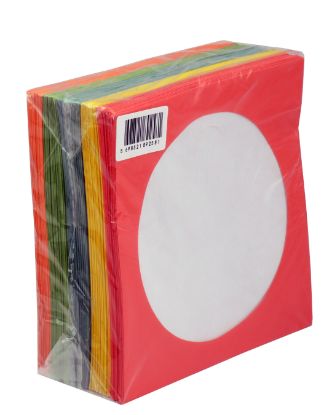CD&DVD Zarfı Renkli 80gr 100 lü Paket Pencereli (Kırmızı,Sarı,Yeşil,Mavi,Turuncu) resmi