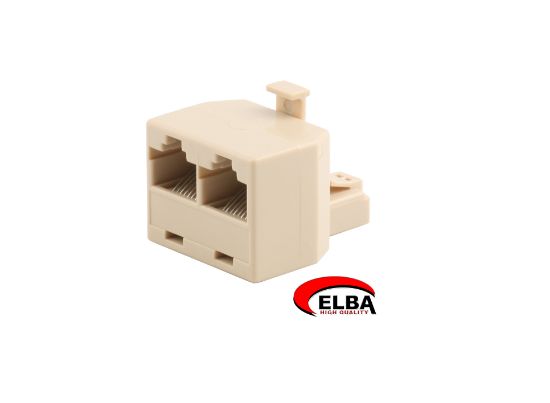 Elba 8P8C Jack- 2X8P8C Jack 2li RJ45 Çokla JK8464 resmi