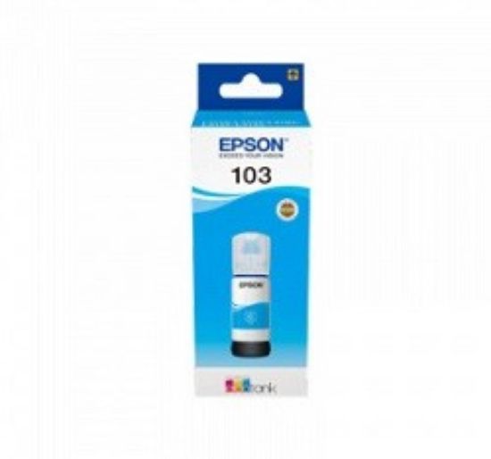 Epson 103 Cyan Mavi Şişe Mürekkep T00S24A L1210/3210/3250/5290 resmi