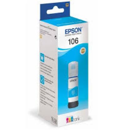 Epson 106 Cyan Mavi Şişe Mürekkep T00R240 L7160/7180 resmi