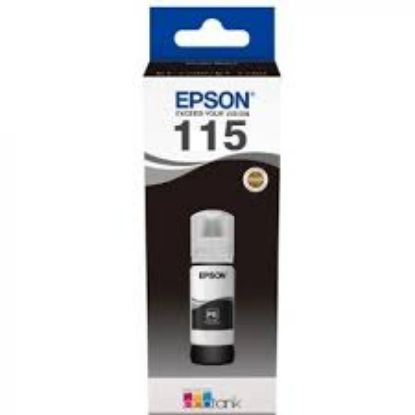 Epson 115 Photo Black Foto Siyah Şişe Mürekkep T07D14A L8160/L8180 resmi
