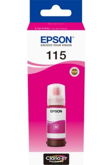 Epson 115 Magenta Kırmızı Şişe Mürekkep T07D34A L8160/L8180 resmi