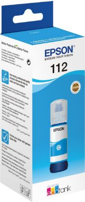 Epson 112 Cyan Mavi Şişe Mürekkep C13T06C24A resmi
