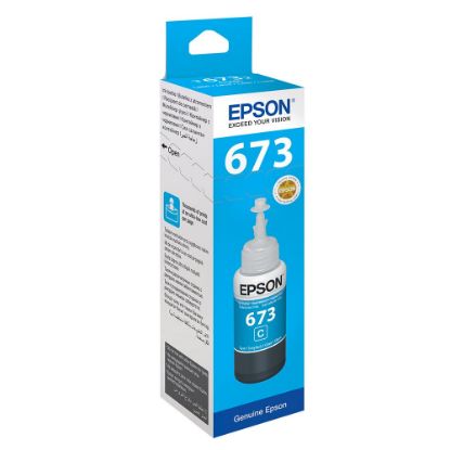 Epson T6732 Cyan Mavi Şişe Mürekkep T67324A resmi