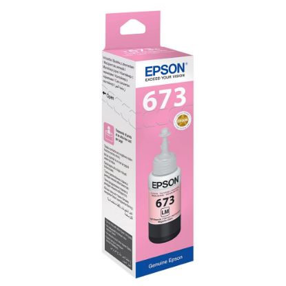 Epson T6736 Light Magenta Açık Kırmızı Şişe Mürekkep T67364A resmi
