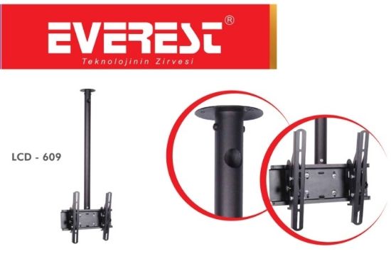 Everest LCD-609 10"-32" Tv Tavan Askı Aparatı resmi