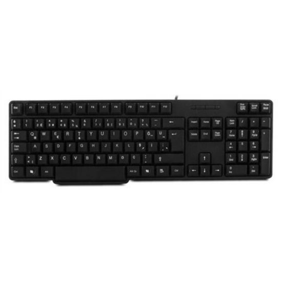Everest KB-517U Siyah Kablolu Standart Klavye (Caps Lock Tuşu) (Kablo Uzunluğu 1.35 Mt) resmi