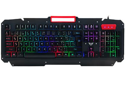 Everest KB-R800 METAFOR USB Gökkuşağı Aydınlatmalı Q Metal Yüzey Gaming Oyuncu Klavyesi resmi