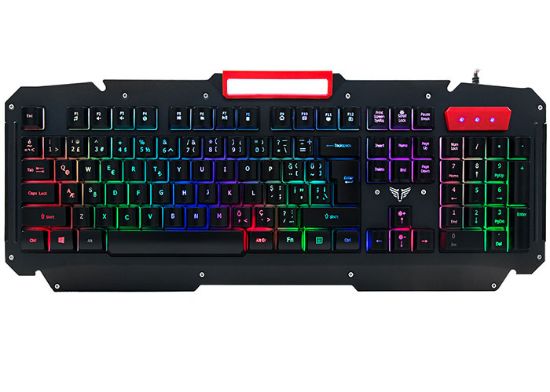 Everest KB-R800 METAFOR USB Gökkuşağı Aydınlatmalı Q Metal Yüzey Gaming Oyuncu Klavyesi resmi