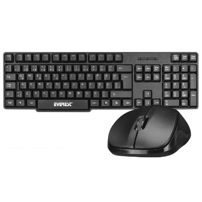 Everest KM-6852 Siyah Usb Kablosuz Combo Q Standart Klavye + Mouse Set resmi