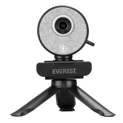 Everest SC-HD09 1080P Full HD Auto Tracking Harekete Duyarlı Mikrofonlu Siyah Usb Pc Kamera resmi