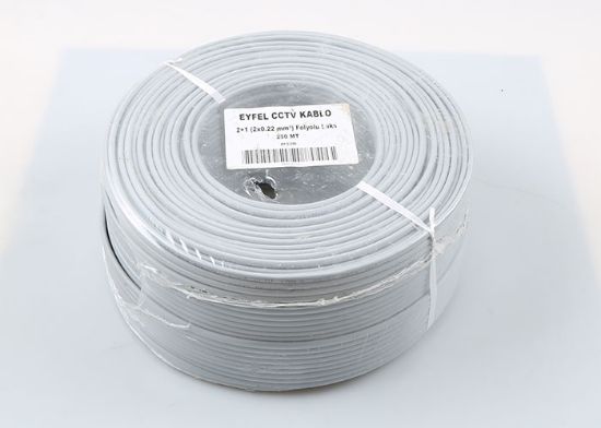 Eyfel EF-C450 4+1 2x0.22 (14x0.18 CCA) Folyolu 250Mt CCTV Kablo resmi
