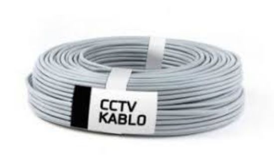 Eyfel EF-C100 2+1 2x0.22 Folyolu Lüks 100 metre CCTV Kablo resmi