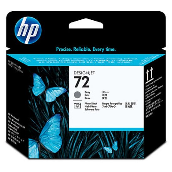 HP 72 Black/Gray Siyah/Gri Baskı Kafası C9380A resmi