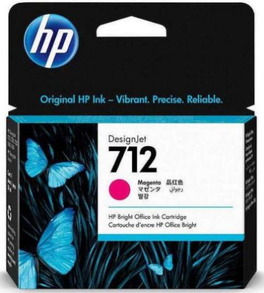 HP 712 Magenta Kırmızı 29ML Plotter Kartuşu 3ED68A resmi