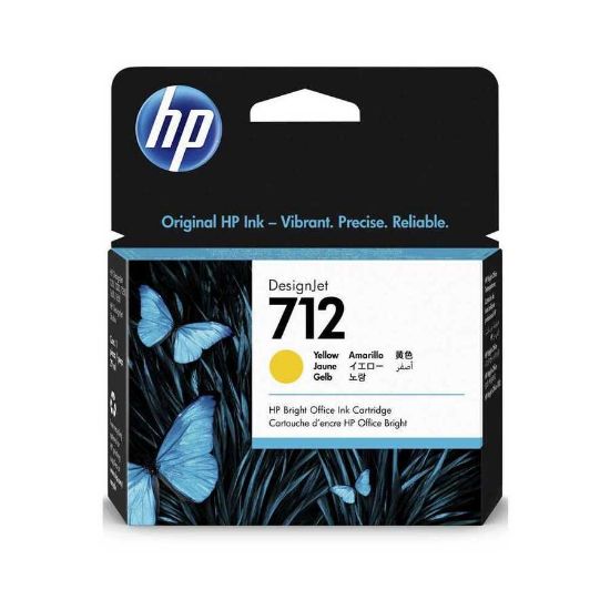 HP 712 Yellow Sarı 29ML Plotter Kartuşu 3ED69A resmi
