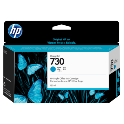 HP 730 Cyan Mavi 130 Ml Plotter Kartuşu P2V62A resmi