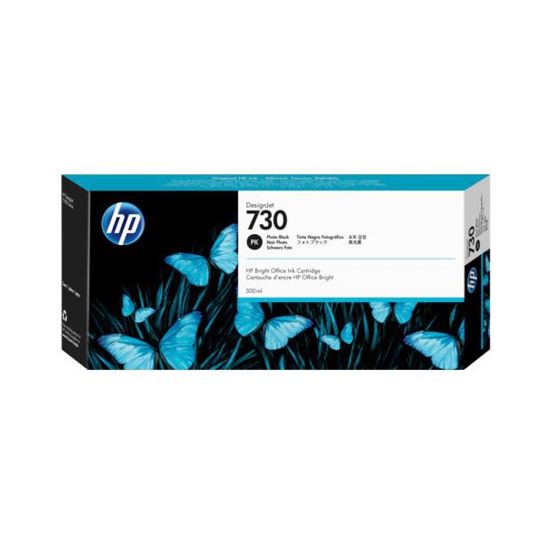 HP 730 Photo Black Foto Siyah 300 Ml Plotter Kartuşu P2V73A resmi