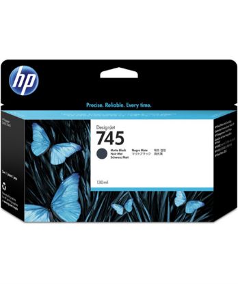 HP 745 Matte Black Mat Siyah 130ML Plotter Kartuşu F9J99A resmi