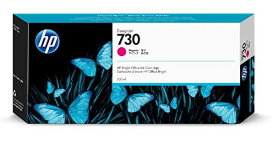 HP 730 Magenta Kırmızı 300 Ml Plotter Kartuşu P2V69A resmi