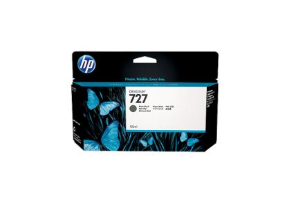 HP 727 Matte Black Mat Siyah 130ML Plotter Kartuşu B3P22A resmi