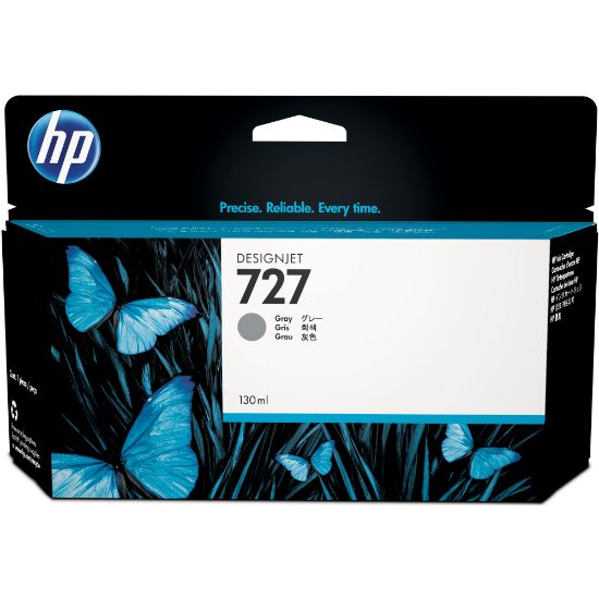 HP 727 Gray Gri 130ML Plotter Kartuşu B3P24A resmi