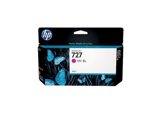 HP 727 Magenta Kırmızı 130ML Plotter Kartuşu B3P20A resmi