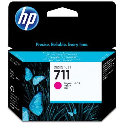 HP 711 Magenta Kırmızı 29ML Plotter Kartuşu CZ131A resmi