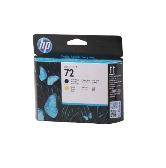 HP  C9384A 72 Matte Black/Yellow Mat Siyah/Sarı Baskı Kafası C9384A resmi