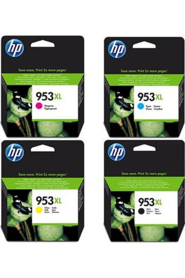 HP L0S70AE + F6U16AE + F6U17AE + F6U18AE 953XL Kartuş Seti resmi