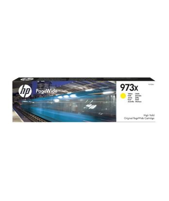 HP 973X Yellow Yüksek Kapasite Pagewide Kartuş F6T83AE resmi