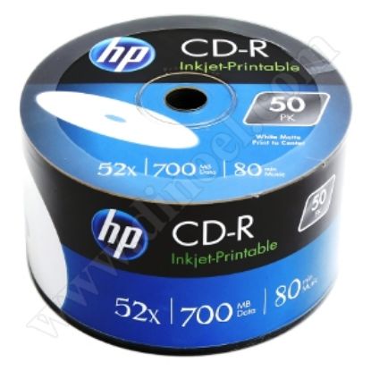 Hp CD-R 700MB/80min Printable 50li Shrink resmi