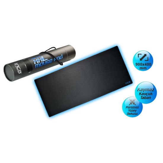 INCA IMP-018M 900*400m XXL Gaming Mouse Pad  Siyah resmi