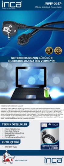 Inca Inpw-03tp 3mt Notebook Power Kablosu resmi