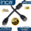 Inca IMHD-10T 10mt Örgülü 4K 1,4 V 3D Altın Uçlu HDMI Kablo 2160P Görüntü Kalitesi Parazit Korumas resmi