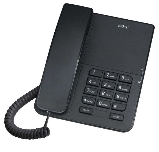 Karel Tm140 Siyah Analog Masa Üstü Kablolu Telefon resmi
