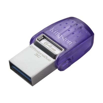Kingston DTDUO3CG3/64GB DataTraveler microDuo 3C 200MB/s dual USB-A + USB-C Flash Bellek resmi