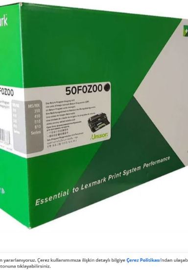Lexmark 50F0Z00 (500Z) 60.000 Sayfa Drum MS310/312/315/317/410/415/417/510/610 MX317/410/510/511/611 resmi