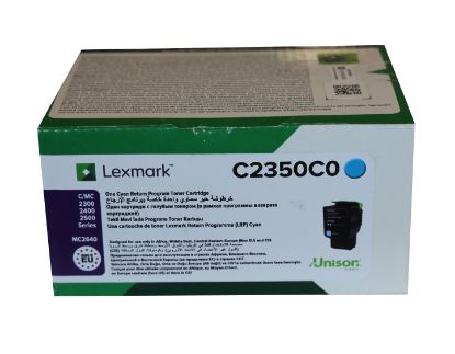 Lexmark C2350C0 1.000 Sayfa Cyan Mavi Toner C2325/2425/2535 MC2325/2425/2535/2640 resmi