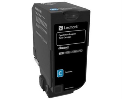 Lexmark 74C50C0 3.000 Sayfa Cyan Mavi Toner CS720/725 CX725 resmi