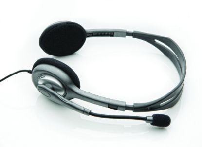Logitech 981-000271 H110 Stereo Kulaküstü Gri Kulaklık resmi