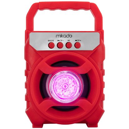 Mikado MD-BT65R 5W 800mAh 3.7V Kırmızı USB/TF Cart / Bluetooth Taşınabilir Speaker Hoparlör resmi