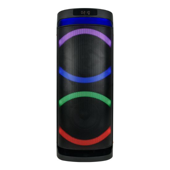 Mikado MD-260KP Rms 35W+35W 12V5.5AH RGB Işıklı USB/TF/FM/BT/TWS Kablosuz Mikrofonlu Anfi resmi