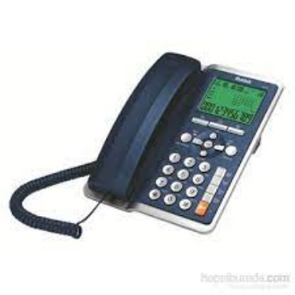 Multitek MC 130 Lacivert Ekranlı Arayan Numara Gösteren Masa Üstü Telefon  resmi