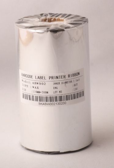 Ribbonsan RB00006 WX-10FBK 110-300MT Wax Ribbon resmi