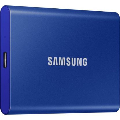 Samsung 500GB T7 USB3.2 1050MB-1000MB/s Taşınabilir SSD Mavi MU-PC500H/WW resmi