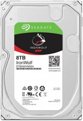 Seagate 8Tb ST8000VN004 Ironwolf 3,5" 7200Rpm 256Mb Rv Sensör, Sata 3, 7/24  Nas Diski resmi