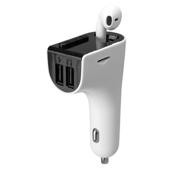 S-link SL-BT245 5V 3.1A / 5V 1A Bluetooth Kulaklık ve TF+USB Fm Transmitter resmi