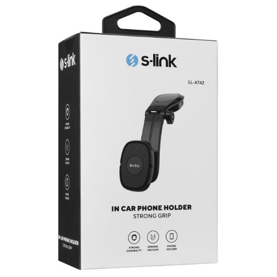 S-link SL-AT42 Universal Ayarlanabilir Siyah Torpido Üstü Jel Pad Mıknatıslı telefon tutucu resmi